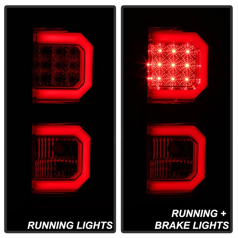 Spyder 07-13 Toyota Tundra V2 Light Bar LED Tail Lights - Red