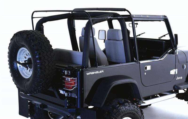 Rampage Jeep Wrangler(YJ) Soft Top Hardware - Black