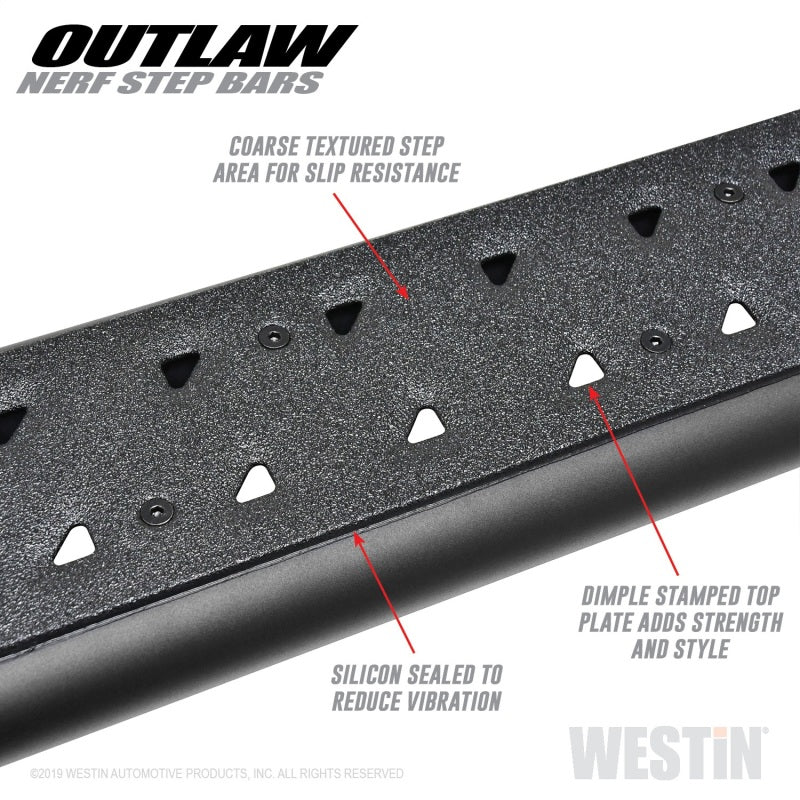 Westin 05+ Toyota Tacoma Double Cab Outlaw Nerf Step Bars