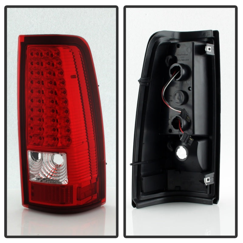 Xtune Chevy Silverado 1500/2500/3500 99-02 LED Tail Lights Red