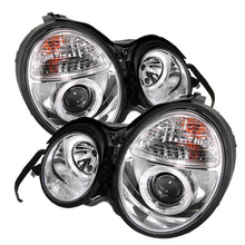 Load image into Gallery viewer, Spyder Mercedes Benz E-Class 95-99 Projector Headlights LED Halo Chrm PRO-YD-MBW21095-HL-C