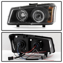 Load image into Gallery viewer, Spyder Chevy Silverado 1500 03-06 Projector LED Halo LED Amber Reflctr Blk PRO-YD-CS03-AM-BK