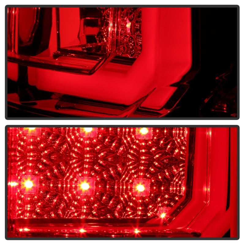 Spyder 07-13 Toyota Tundra V2 Light Bar LED Tail Lights - Red