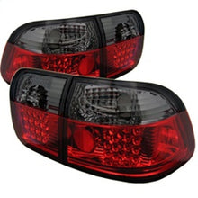Load image into Gallery viewer, Spyder Honda Civic 96-98 4Dr LED Tail Lights Red Smoke ALT-YD-HC96-4D-LED-RS