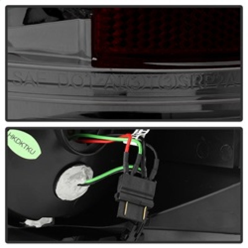 Spyder Toyota Tundra 07-13 LED Tail lights Smoke ALT-YD-TTU07-LED-SM
