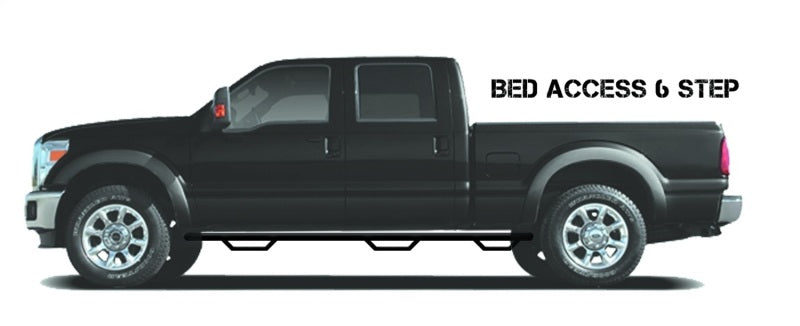 N-Fab Nerf Step 01-06 Chevy-GMC 2500/3500 Crew Cab 6.5ft Bed - Tex. Black - Bed Access - 3in