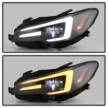 Load image into Gallery viewer, Spyder Subaru Impreza WRX 15-20 Halogen High-Power LED Headlights- Black PRO-YD-SWRX15HALAP-SBSEQ-BK