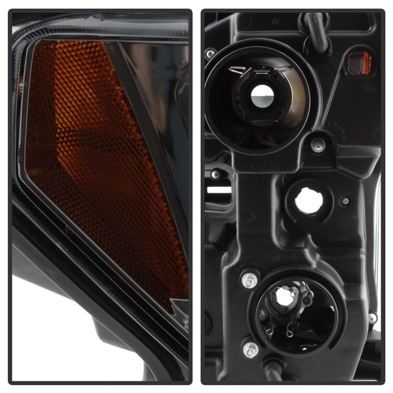 Spyder Ford F150 2015-2017 Projector Headlights - Light Bar DRL LED - Smoke PRO-YD-FF15015-LBDRL-SM