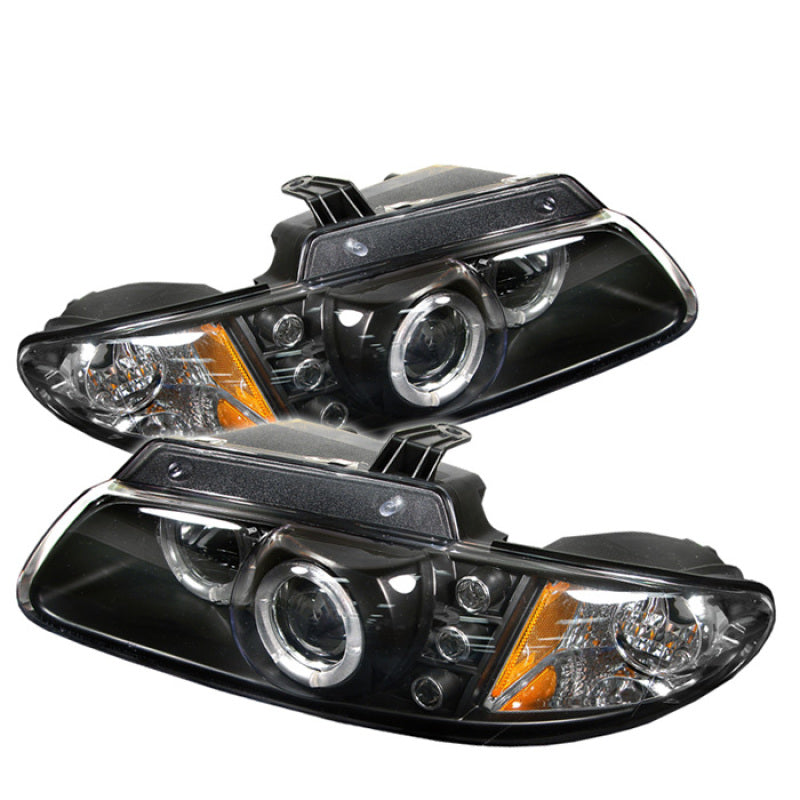 Spyder Dodge Caravan/Grand Caravan 96-00 Projector Headlights LED Halo LEDs- Blk PRO-YD-DC96-BK