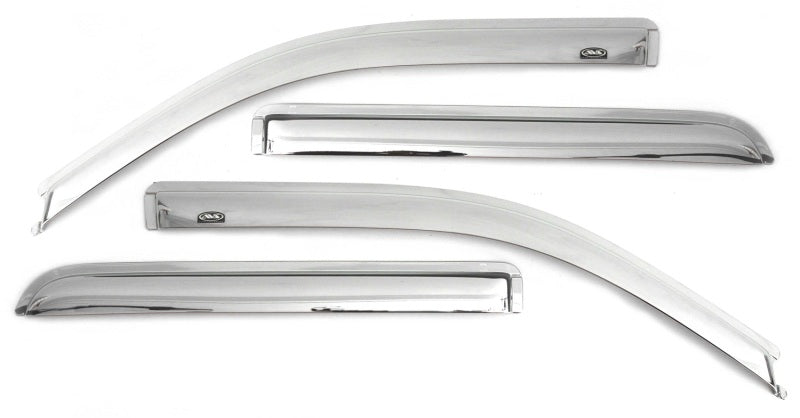 AVS Toyota Tundra Crewmax Ventvisor Outside Mount Front & Rear Window Deflectors 4pc - Chrome