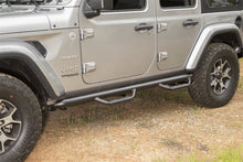 Load image into Gallery viewer, Rugged Ridge Spartan Nerf Bar Textured Black 18-20 Jeep Wrangler JL 4 Door