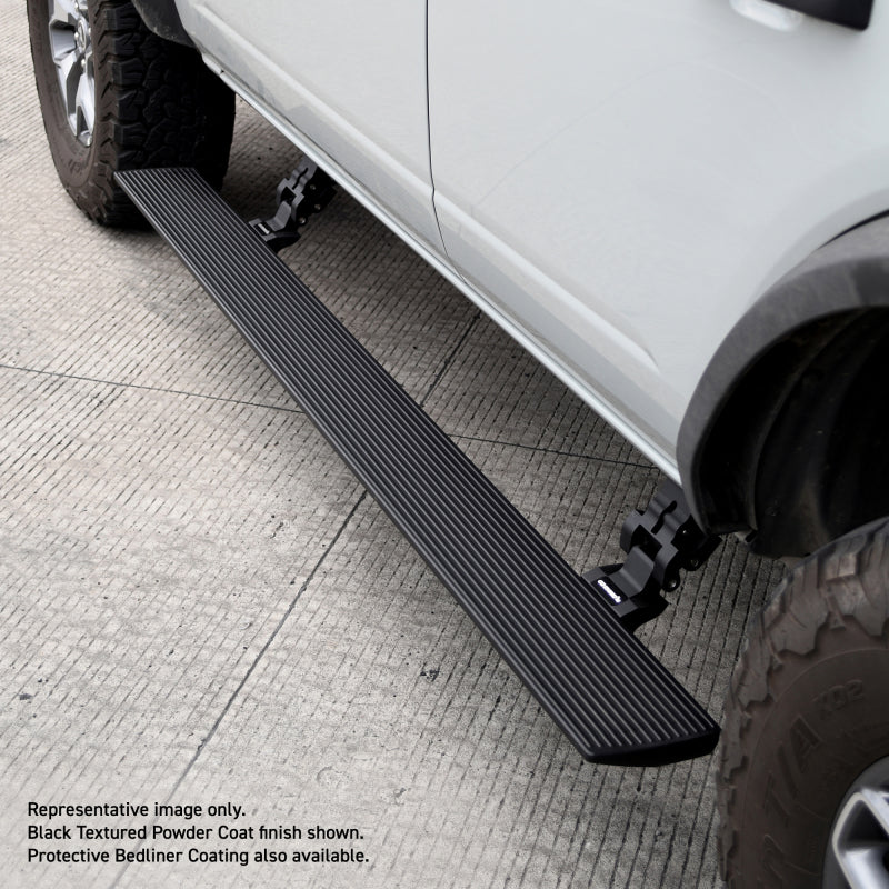 Go Rhino Ford Bronco 4dr E-BOARD E1 Electric Running Board Kit (No Drill) - Bedliner Coating