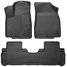 Load image into Gallery viewer, Husky Liners 14 Toyota Highlander Weatherbeater Black Front &amp; 2nd Seat Floor Liners