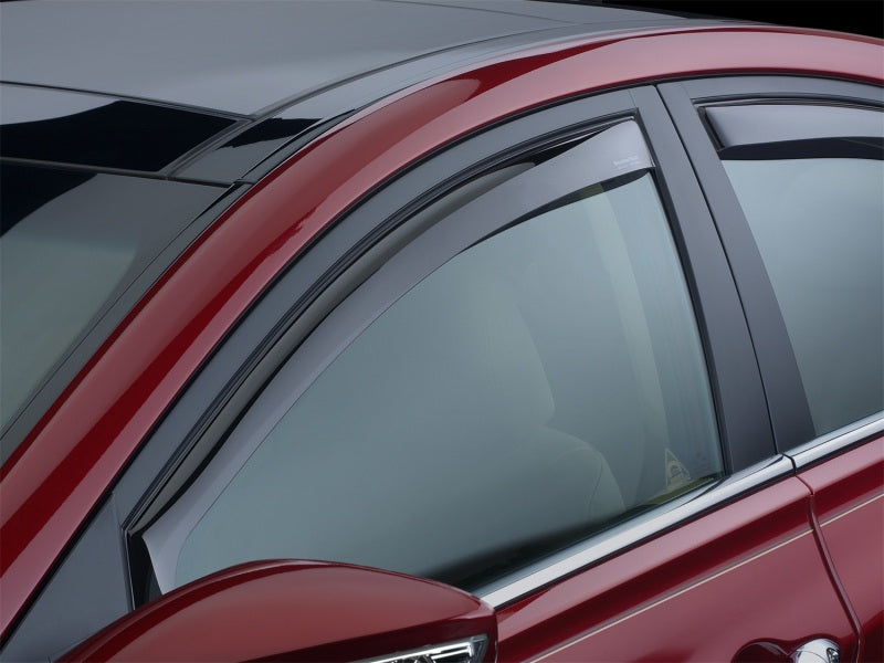 WeatherTech 2011-2015 Volkswagen Jetta/GLI Front Side Window Deflectors - Dark Smoke