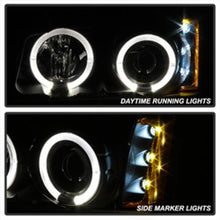 Load image into Gallery viewer, Spyder Chevy Silverado 1500 03-06 Projector LED Halo LED Amber Reflctr Blk PRO-YD-CS03-AM-BK