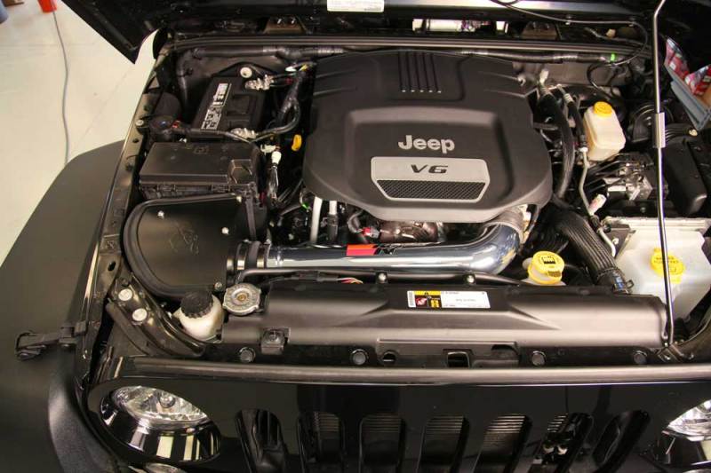 K&N Jeep Wrangler V6-3.6L High Flow Performance Intake Kit (CARB Approved)