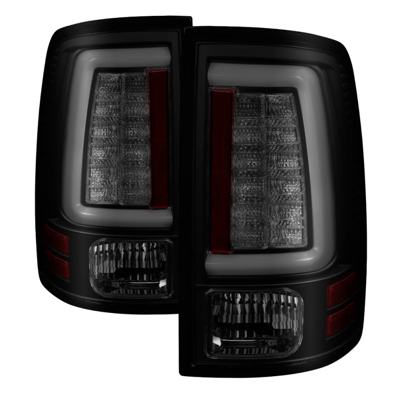 Spyder 09-16 Dodge Ram 1500 Light Bar LED Tail Lights - Black Smoke ALT-YD-DRAM09V2-LED-BSM