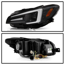 Load image into Gallery viewer, Spyder Subaru Impreza WRX 15-20 Halogen High-Power LED Headlights- Black PRO-YD-SWRX15HALAP-SBSEQ-BK