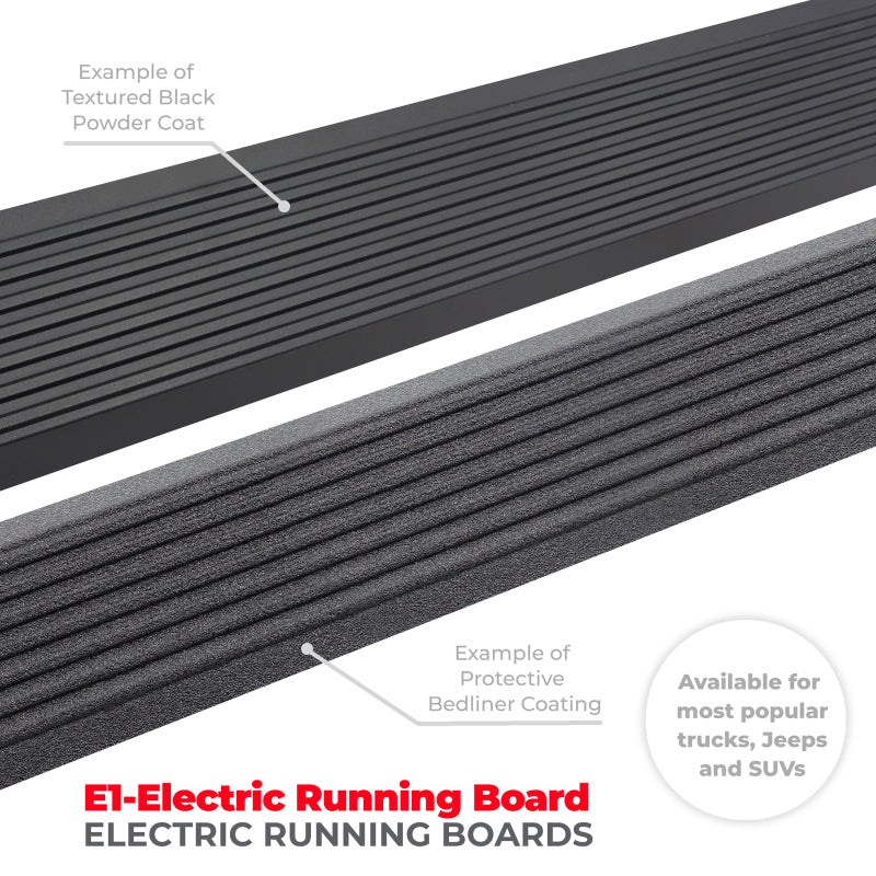 Go Rhino Toyota 4Runner E1 Elec. Running Board Kit (Excl Limited, Nightshade Edit.+ TRD Sport)