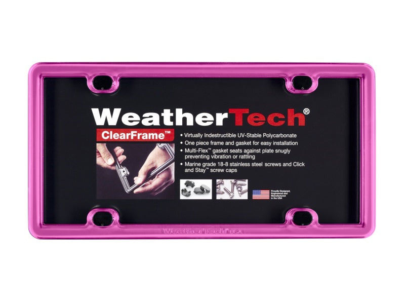 WeatherTech ClearFrame - Hot Pink