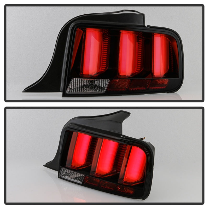 Spyder 05-09 Ford Mustang (Red Light Bar) LED Tail Lights - Smoke
