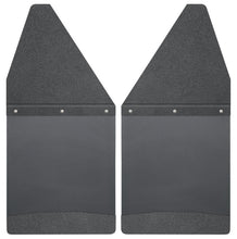 Load image into Gallery viewer, Husky Liners GM 99-16 Silverado/Sierra 12in W Black Top &amp; Weight Kick Back Front Mud Flaps