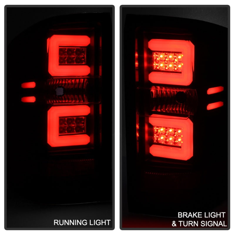 Spyder Chevy 1500 14-16 Light Bar LED Tail Lights Blk ALT-YD-CS14-LBLED-BK