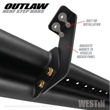 Load image into Gallery viewer, Westin 05+ Toyota Tacoma Double Cab Outlaw Nerf Step Bars