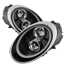Load image into Gallery viewer, Spyder Porsche 911 05-09 Projector Headlights Xenon/HID Model- DRL LED Blk PRO-YD-P99705-HID-DRL-BK